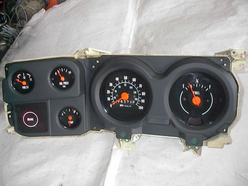 78-87 chevy gmc truck gauge cluster suburban blazer 100 mph speedo