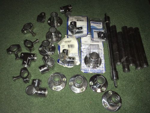 Stainless marine hardware sea-dog line, perko boat deck rail fittings assortment