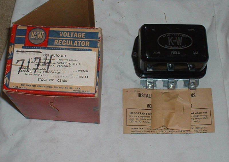 52 53 54 hudson all models-packard series 200-300-400 voltage regulator