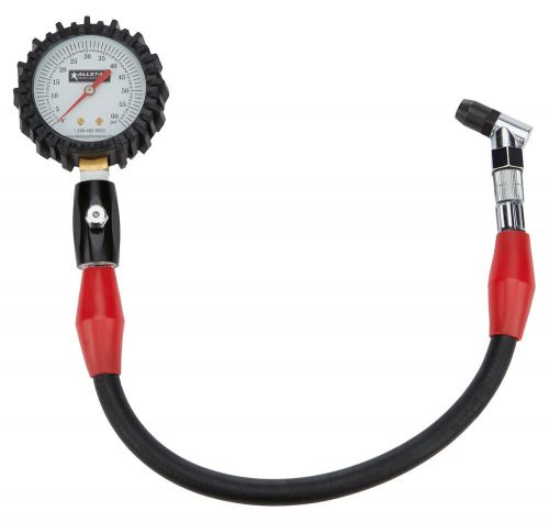 Allstar 44058 2-1/4 tire pressure gauge analog glow n the dark 0-60 white face