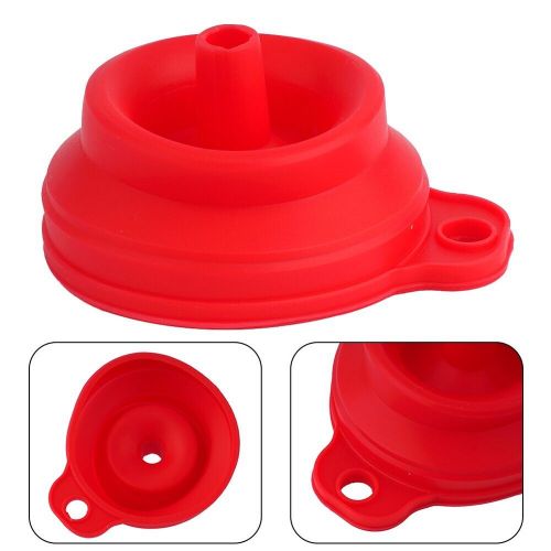 Brand new car funnel collapsible silicone foldable oil silicone space saving top