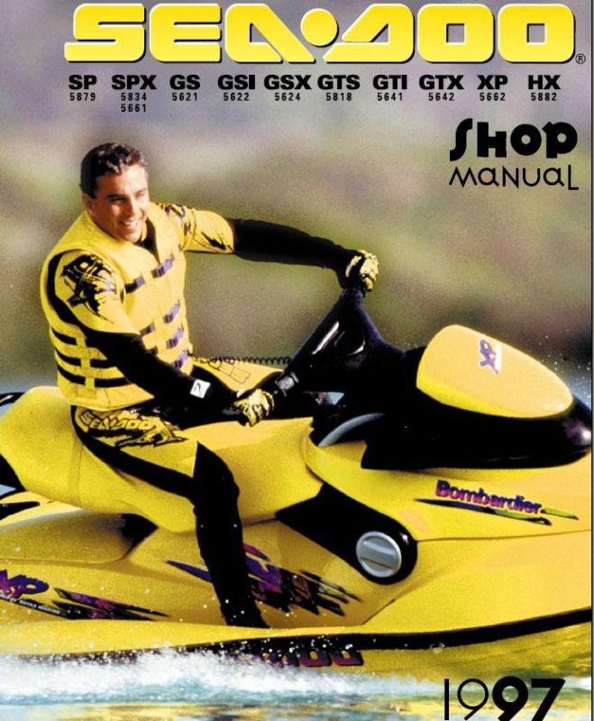 1997 seadoo sp, spx, gs, gsi, gsx, gts, gtx, xp, hx service repair manual