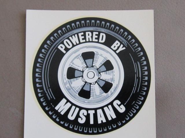 Vintage powered by mustang decal for inside window-made in the 60s-works great!