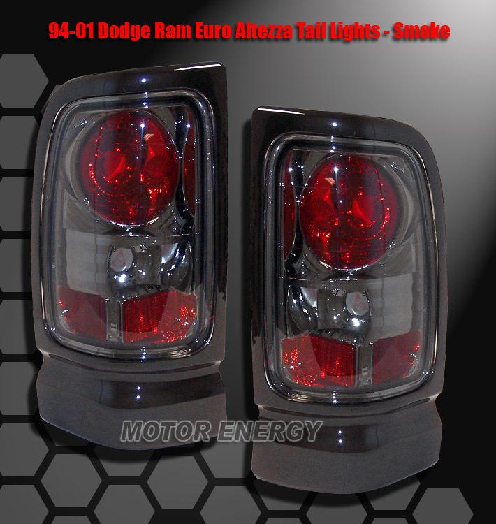 1994-2001 dodge ram pickup altezza tail lights smoke 99