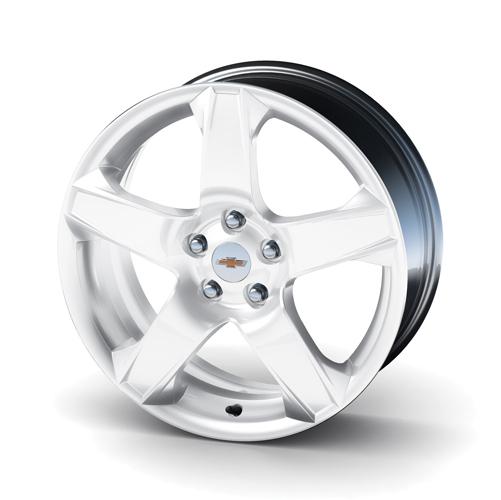 13-14 chevrolet sonic 17 inch wheel alloy 5-spoke white ja974 19259636