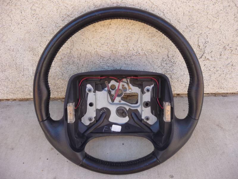 Steering wheel leather wrapped 1993-1997 chevrolet camaro pontiac firebird