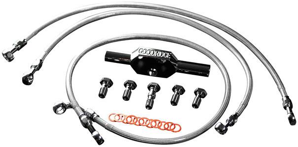 Goodridge high end brake line kit for harley flhr/fltr 94-07