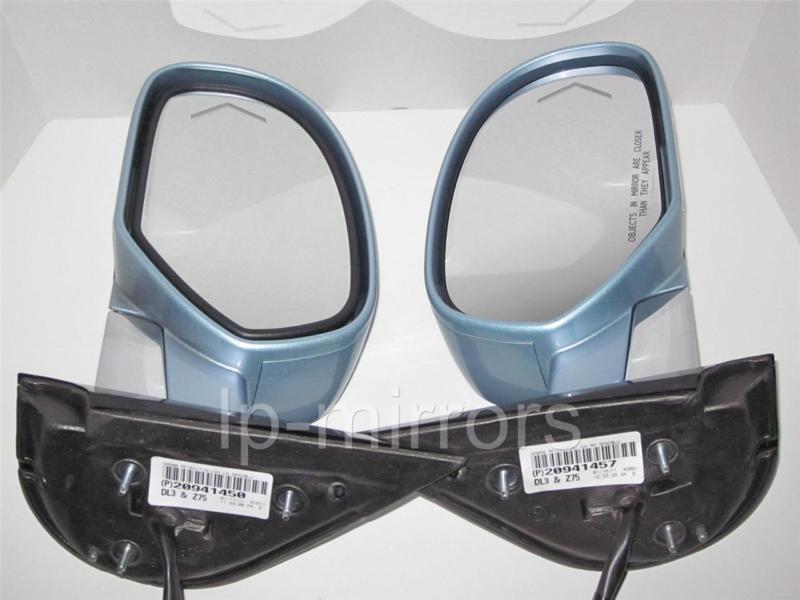 09 10 11 12 cadillac escalade denali signal mirror pair set space blue pwr fold