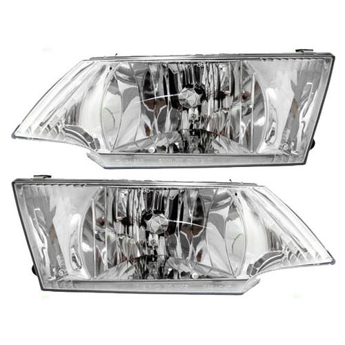 New pair set headlight headlamp housing assembly dot nissan 200sx sentra