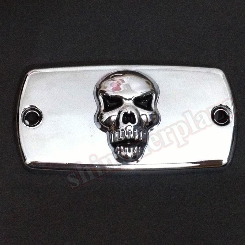 3d skull brake fluid reservoir cap for honda shadow 600 750 1000 07 08 09 10 11