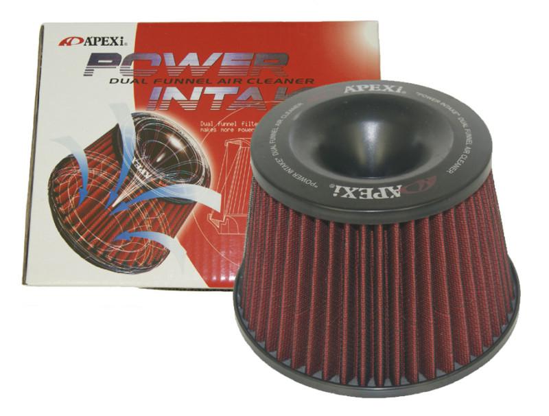 75mm apexi power intake air cleaner filter dual funnel adapter kit jdm universal