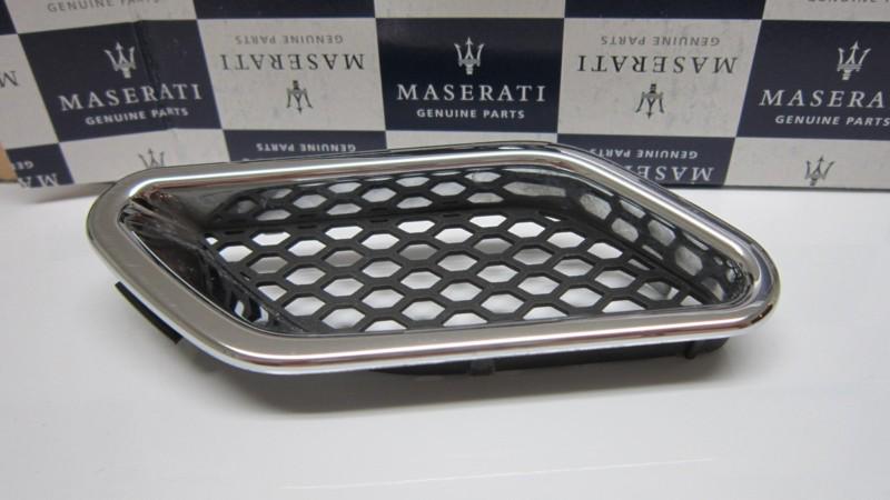 Genuine maserati gran turismo left fender vent grille oem