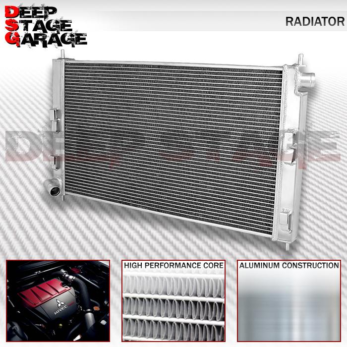 Aluminum dual core 2-row cooling radiator 08-12 lancer evolution evo 10/x gsr