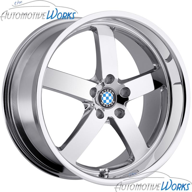 22x9 beyern rapp 5x120 +35mm chrome rims wheels inch 22"