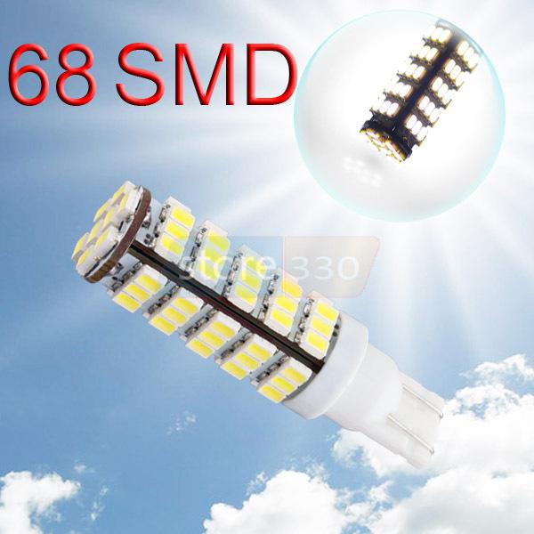 T10 68 smd license plate pure white 194 w5w led interior car light bulb lamp