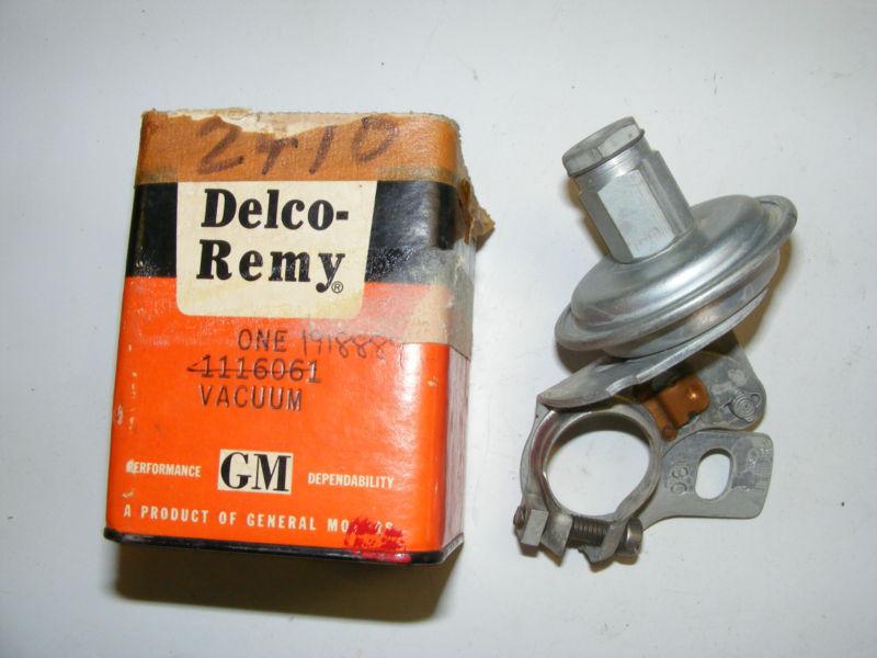 1952 53 chevrolet passenger vacuum advance control nos new delco remy 1116061