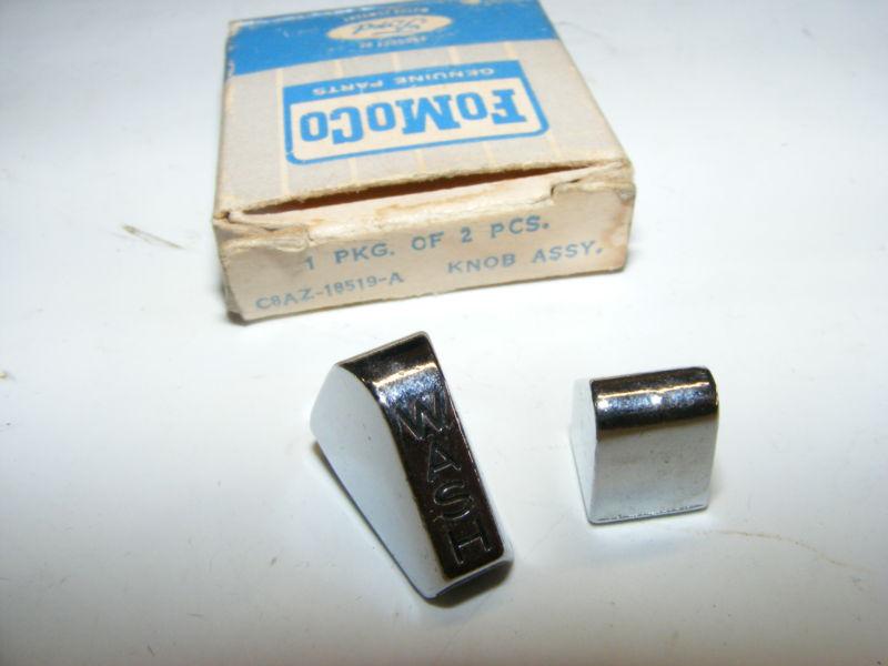 1965 66 67 68 ford fullsize heater a/c knobs nos c8az-18519-a air conditioning