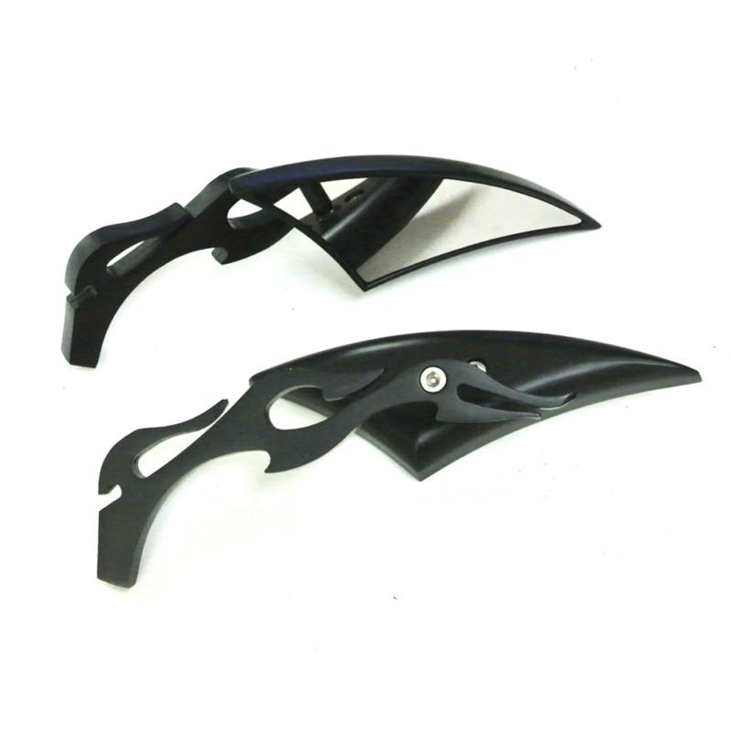 Spear blade side rear view mirrors for harley softai dynal sportster road king