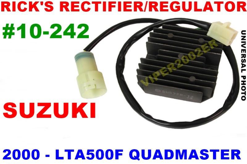 Rick's rectifier regulator suzuki 2000 lta500f quadmaster 10-242