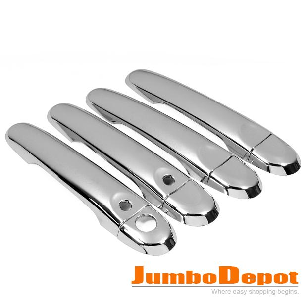 Triple chrome door handle cover new set fits for 2011 2012 nissan w/smart entry