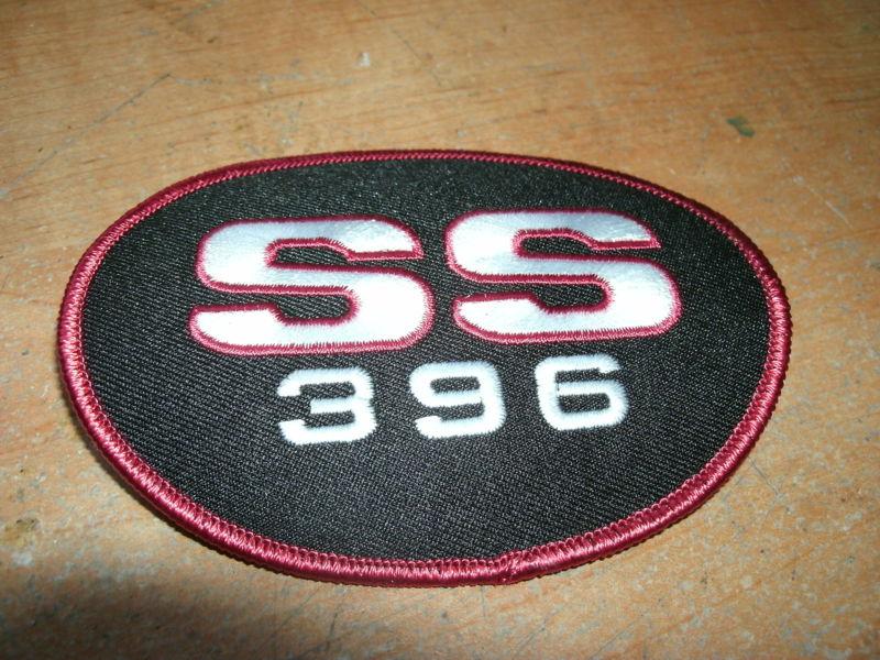 1960's chevrolet camaro chevelle malibu nova ss396 ss 396 patch red black oval