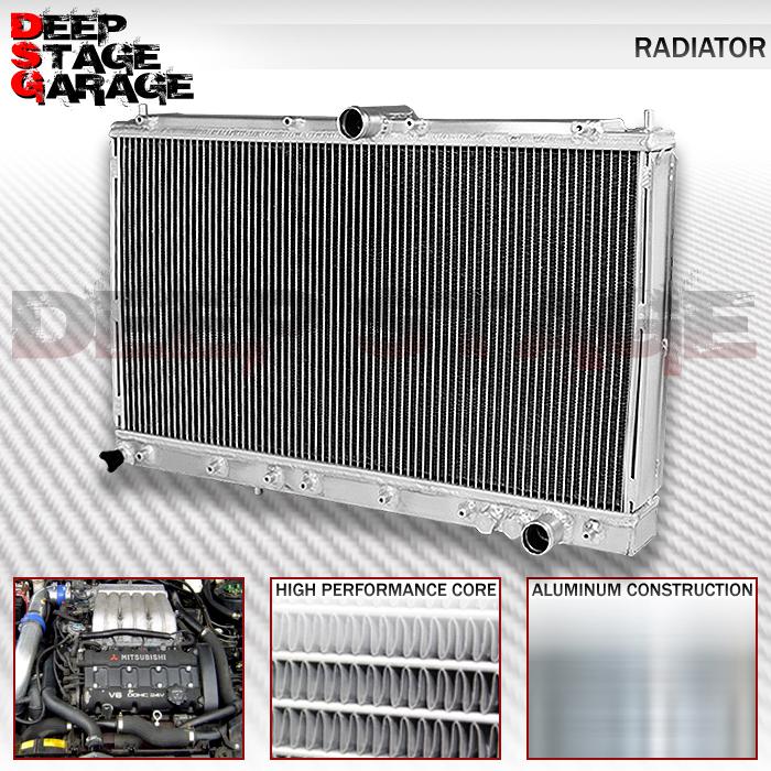 Aluminum racing dual core 2-row cooling radiator 91-99 3000gt/ 91-96 stealth