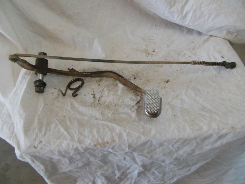 1969 honda sl90-hm rear brake pedal & rod & spring & pivot bolt assembly