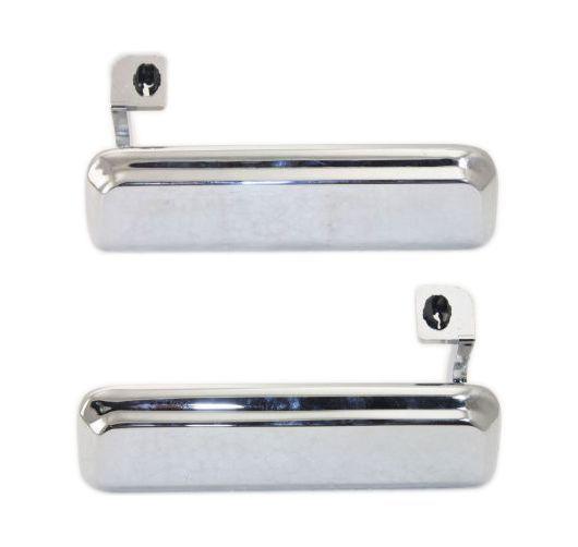 79-91 mustang chrome exterior outside door handle pair