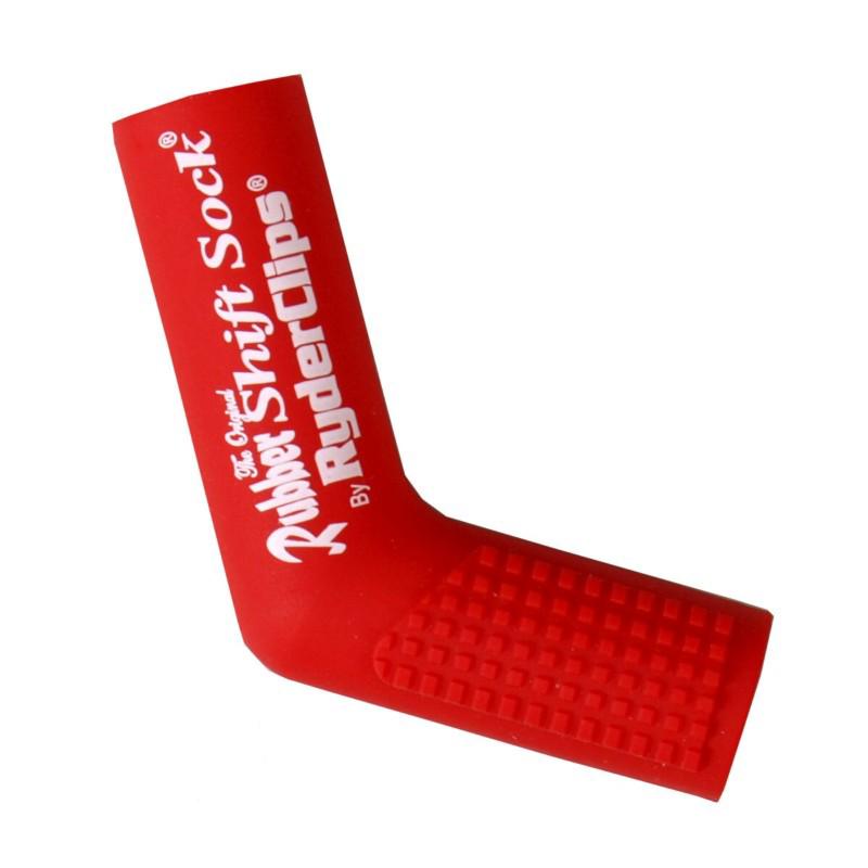 Ryder clips motorcycle biker rubber shift shifter sock peg cover red