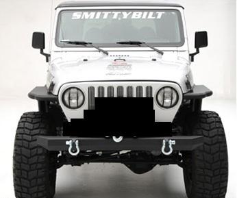 1987-2006 jeep wrangler tj yj rock crusher front bumper w/d-rings 76740d