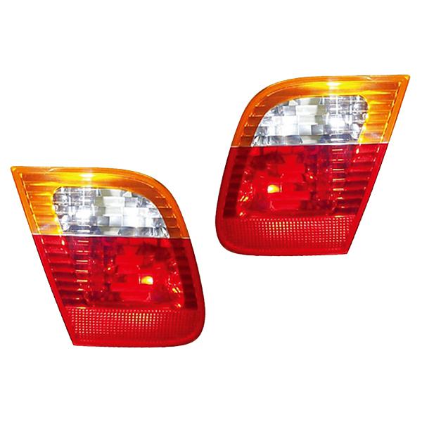 02-05 bmw 3 series sedan inner driver + passenger tail light lamp unit - 1 pair