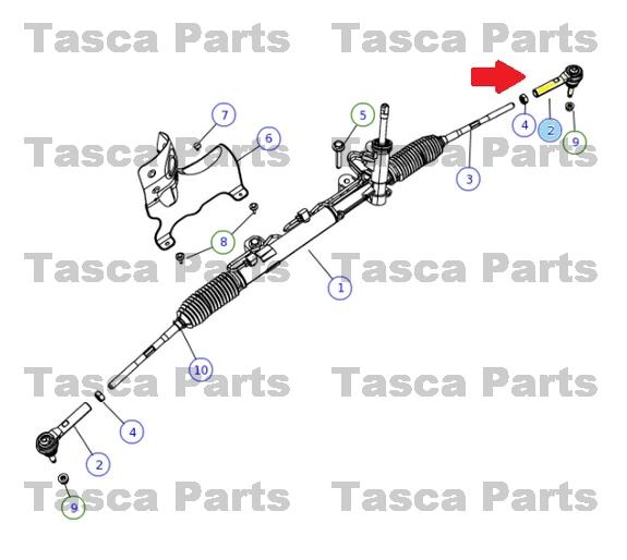 New oem mopar steering gear outer tie rod end jeep compass patriot dodge caliber