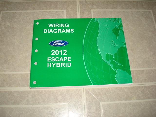 2012 ford escape/hybrid wiring/electrical diagrams service shop repair manual