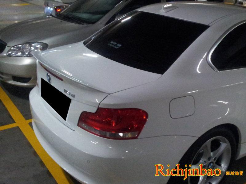 Painted code 668 p style boot wing trunk spoiler for bmw e82 coupe 2008 2011 ♠