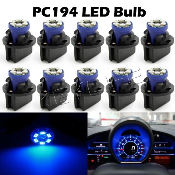 10 pack 168/194(t3-1/4) twist lock instrument gauge dash light bulb base socket