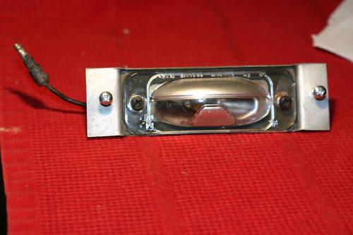 Cleaned/nice license light 1970/71/72/73/74 challenger/68-69 cornet/bee