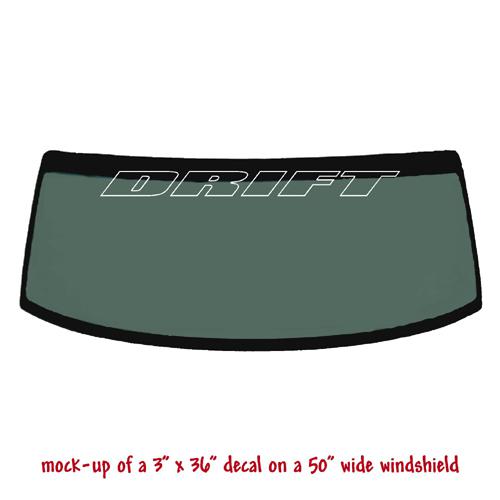 Drift - windshield banner decal sticker v2