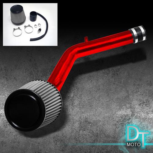 Stainless washable cone filter+ cold air intake 99-06 golf 1.8t 99-04 jetta red