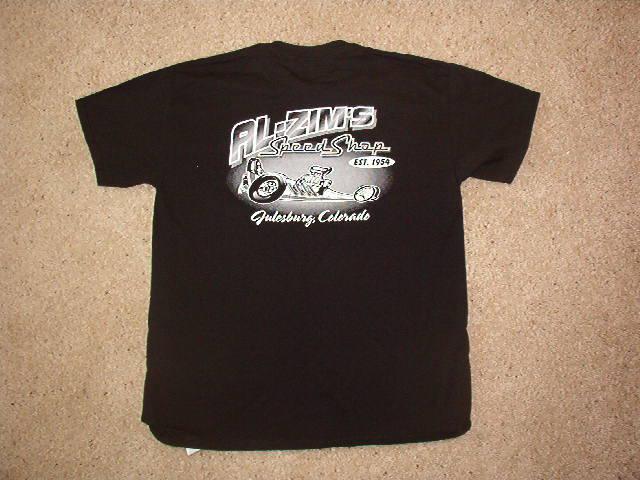 Al-zim's speed shop t-shirt new custom hot rat rod vintage drag race nhra