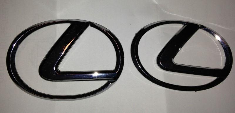  lexus sc 400  chrome emblem nameplate badge sign symbol logo trunk oem pair