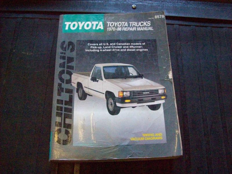 1970-1988 toyota pickup manual chilton 8578