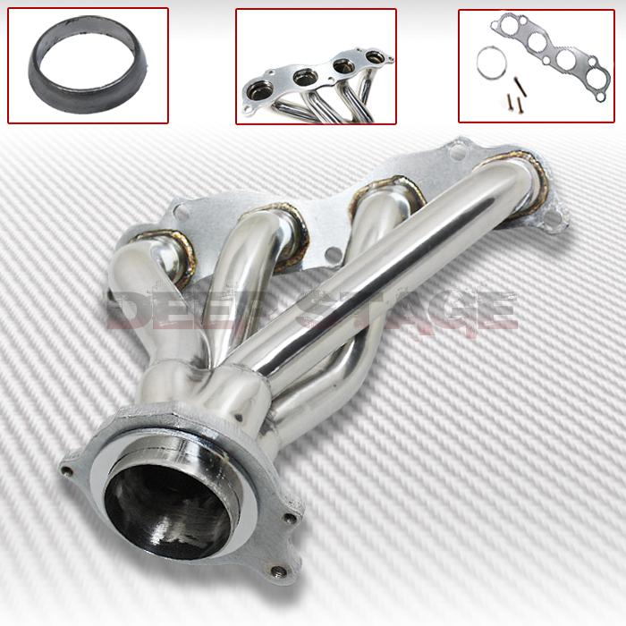 Ss tubular exhaust manifold header extractor 06-09 honda civic si k20z3 k20a3 fg