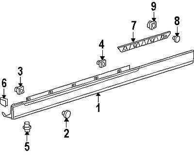 Saab 92152213 genuine oem factory original center bracket screw