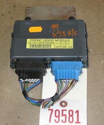 Jaguar 98 99 xj8 rt front door locking control module unit lnc2120ae 1998 1999