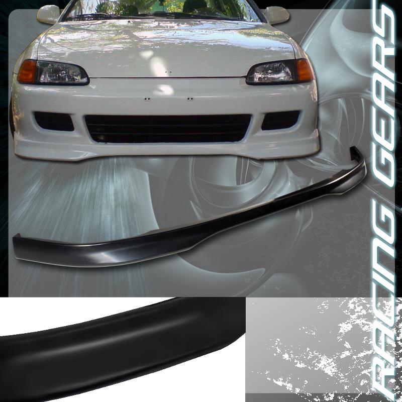 1992-1995 honda civic coupe hatchback polyurethane pu front bumper lip spoiler