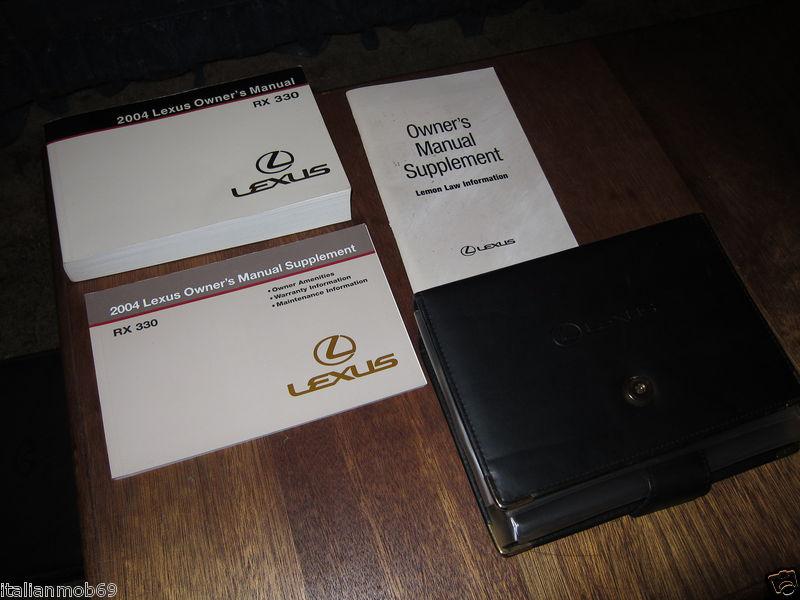 2004 lexus rx330 owners manual