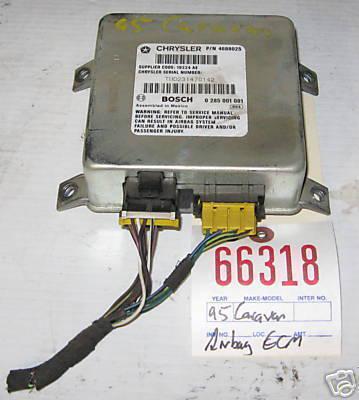 Dodge 94 95 caravan voyager airbag control module 1994 1995