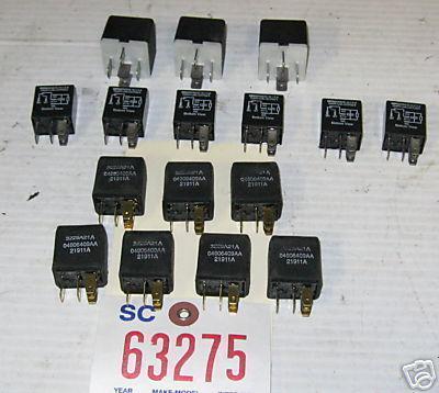 Dodge 00 intrepid misc. relay (16) black 2000