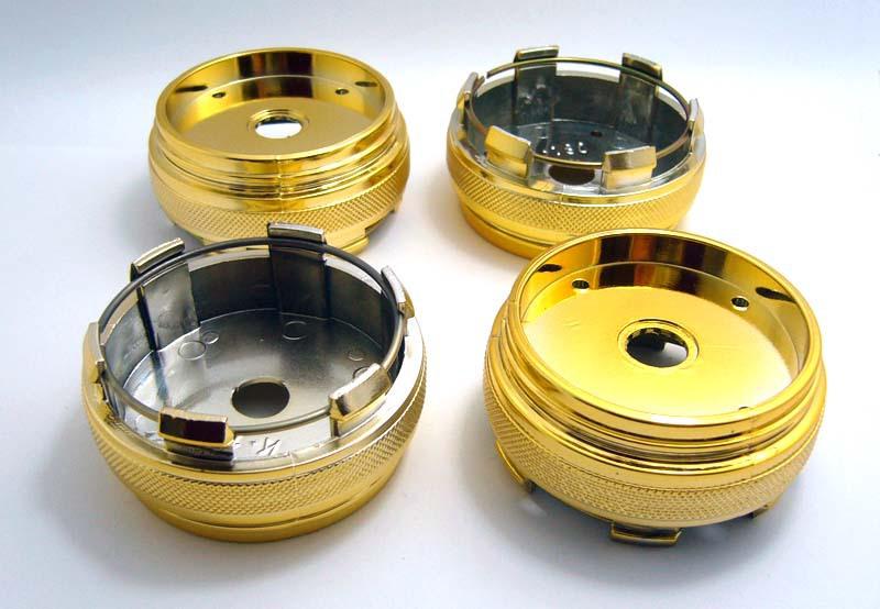 4x no logo wheel center cap hubs tuning car golden finished 68 mm x 61 mm #109