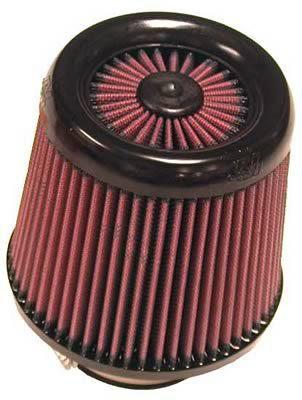 K&n air filter element round tapered cotton gauze red 3" inlet diameter each